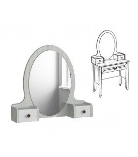 КЛАССИКА - Зеркало с надстройкой к туалетному столу