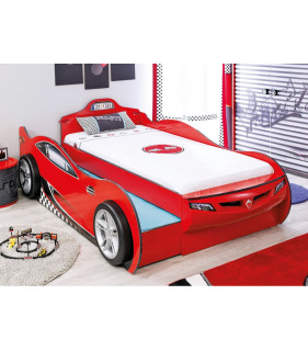 CARBED - Кровать-машина Coupe c выдвижной кроватью, красная, сп. м. 90х190/90х180, 20.03.1306.00