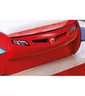 CARBED - Кровать-машина Coupe c выдвижной кроватью, красная, сп. м. 90х190/90х180, 20.03.1306.00